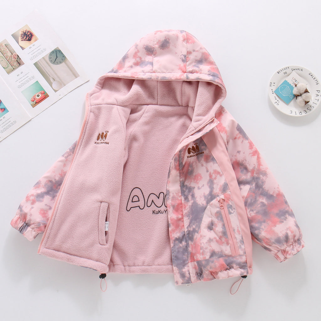 Chaqueta reversible infantil con forro polar