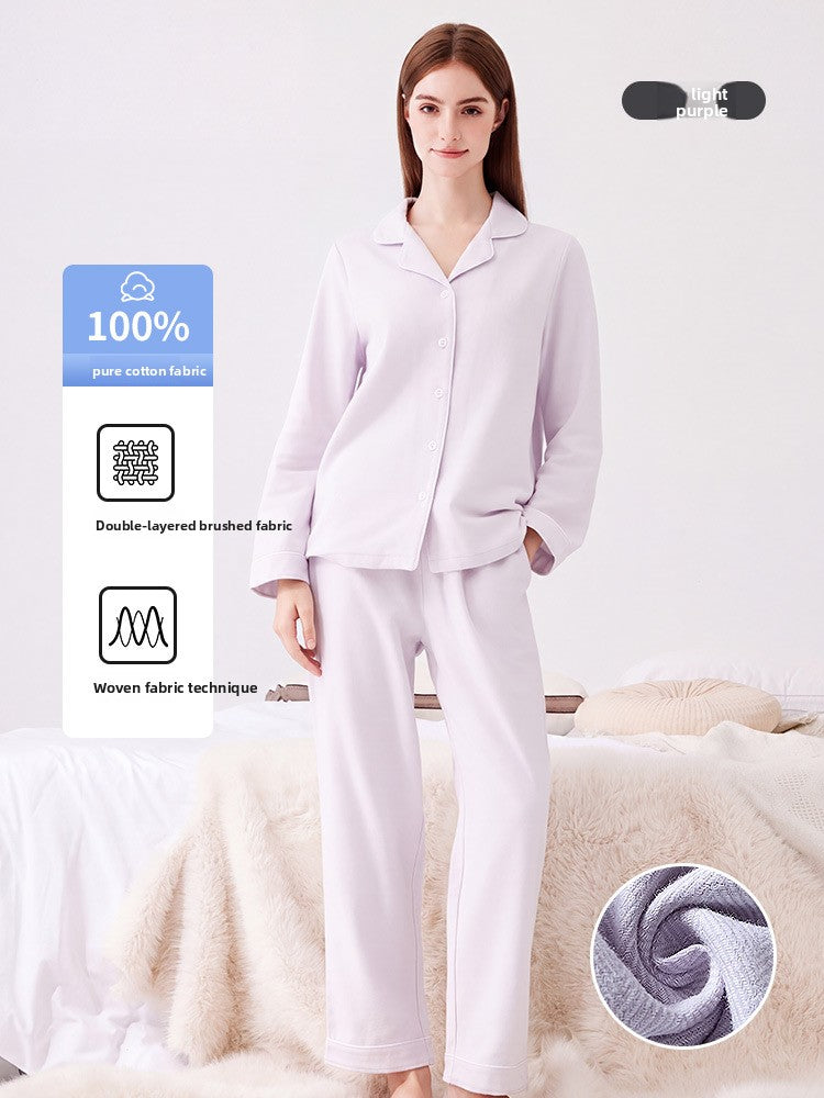 Pijama de algodón afelpado para hombre