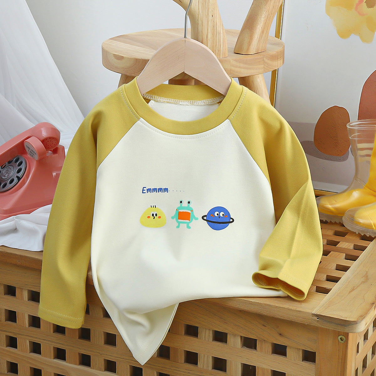 Camiseta infantil de manga larga con dibujos