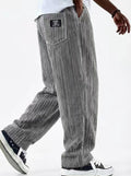 Pantalones de pana rectos para hombre