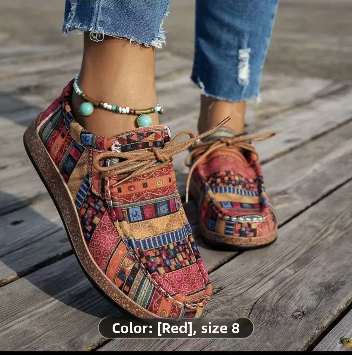 Zapatillas planas con estampado grafiti