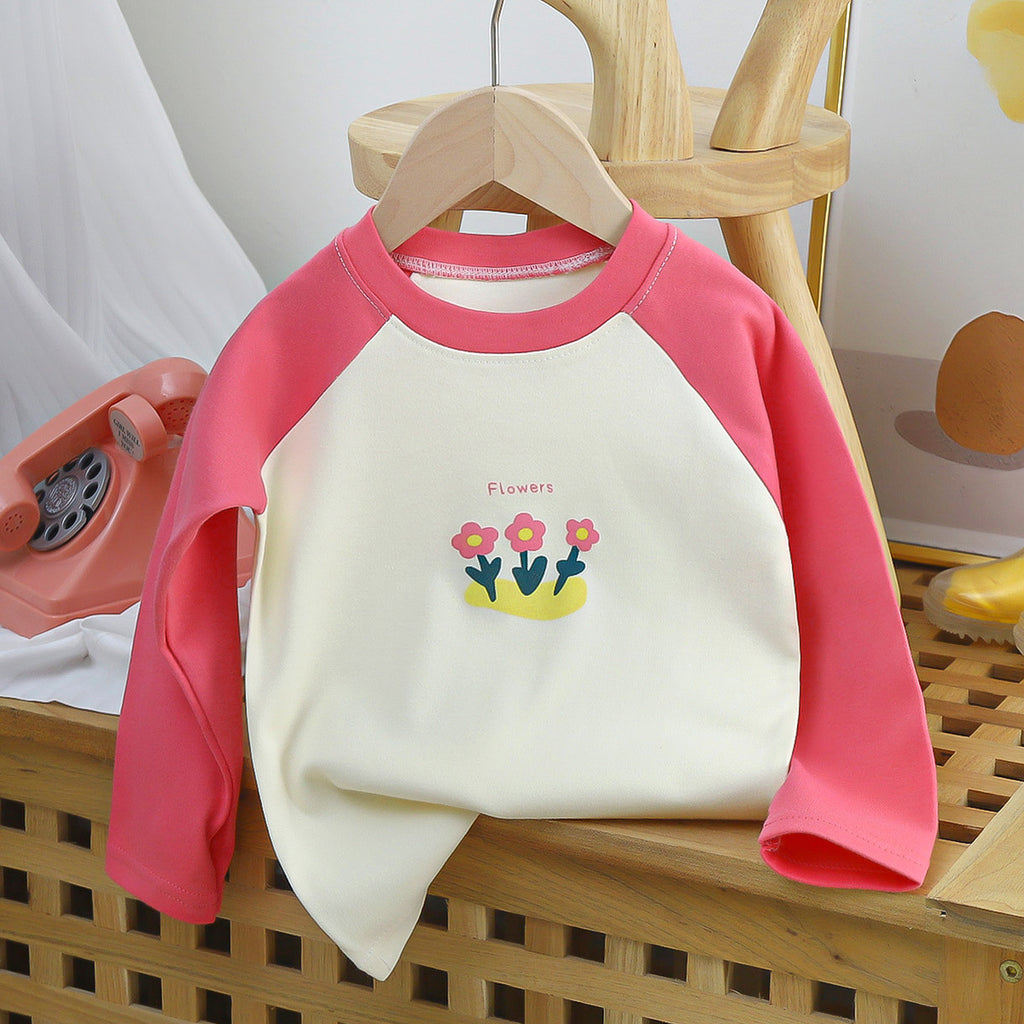 Camiseta infantil de manga larga con dibujos