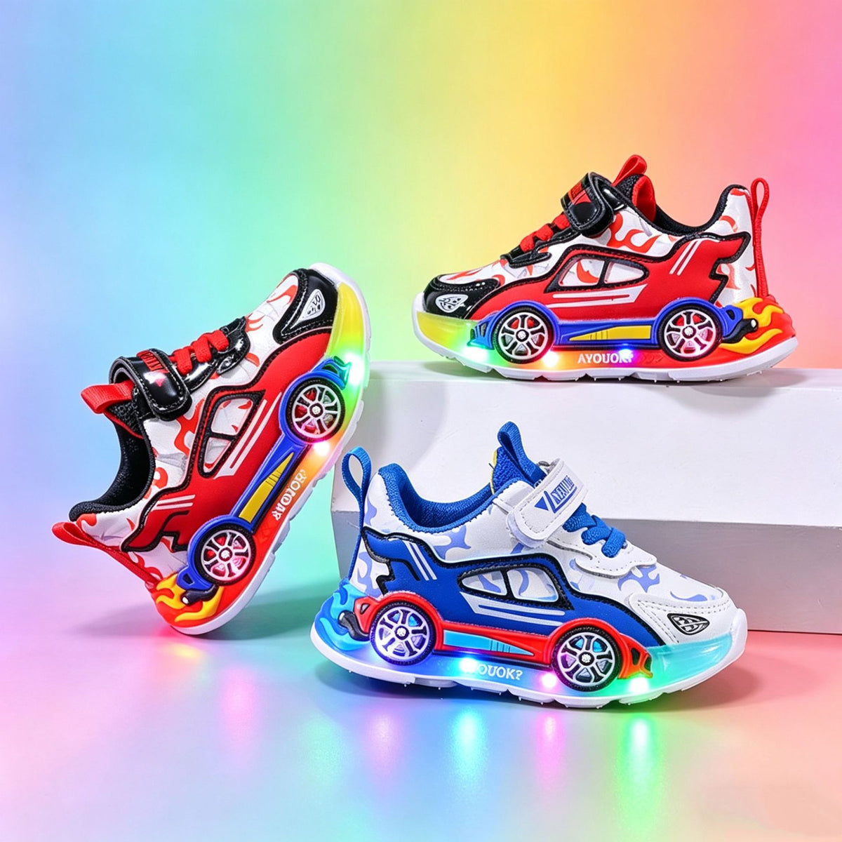 Zapatillas infantiles con luces LED