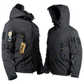 Chaqueta softshell impermeable con forro polar para hombre