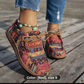Zapatillas planas con estampado grafiti