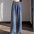 Pantalones anchos de tencel de tiro alto