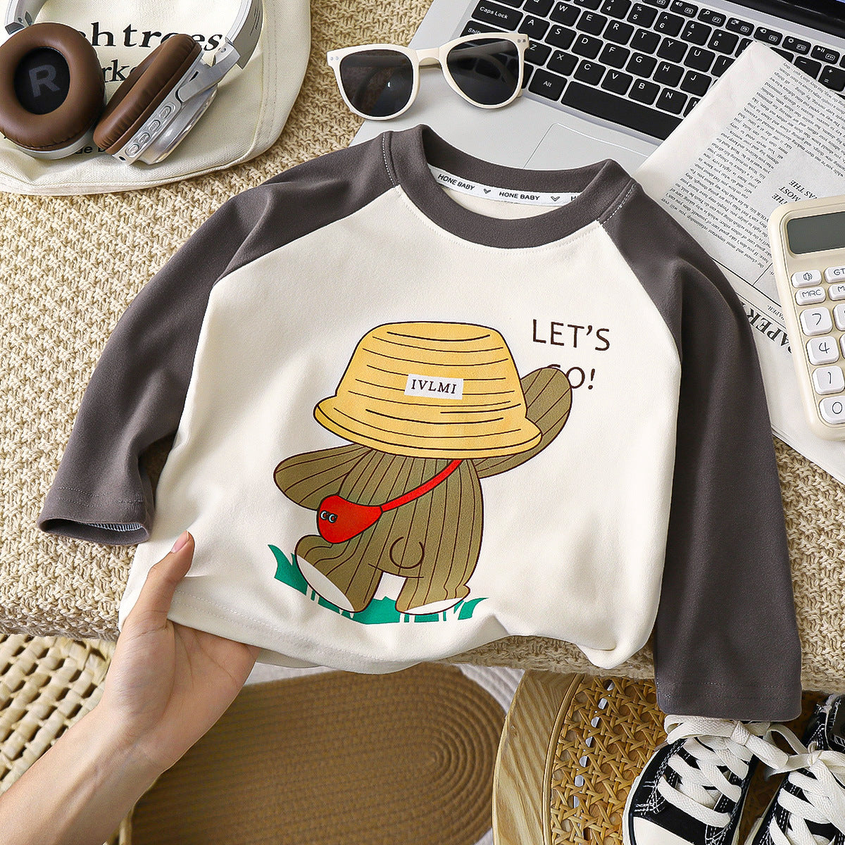 Camiseta infantil térmica de terciopelo