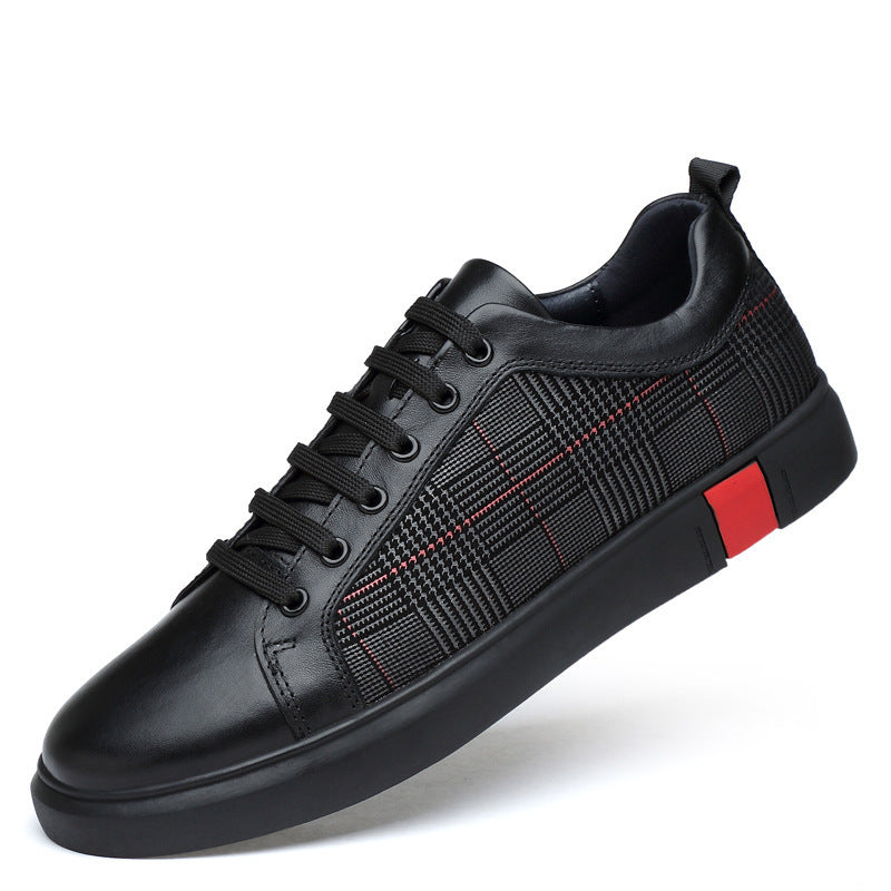 Zapatillas bajas de piel negras para hombre