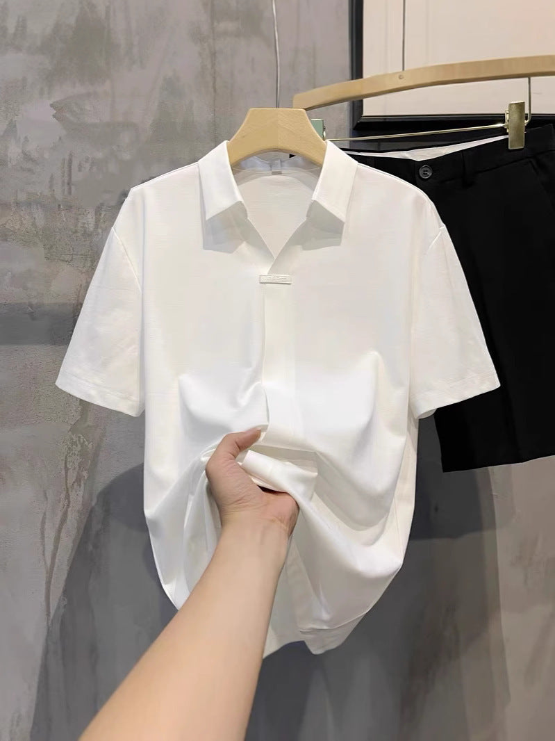 Polo clásico de manga corta para hombre