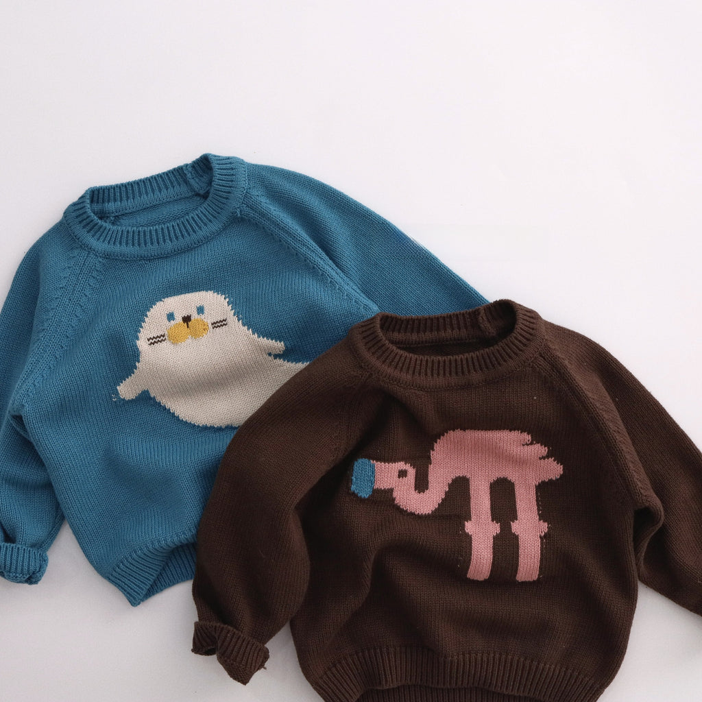 Jersey infantil de punto de algodón con dibujos