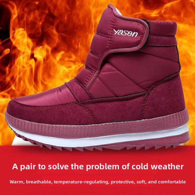 Botas de nieve impermeables con forro de borreguito