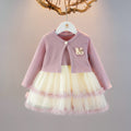 Conjunto infantil de top y falda de tul