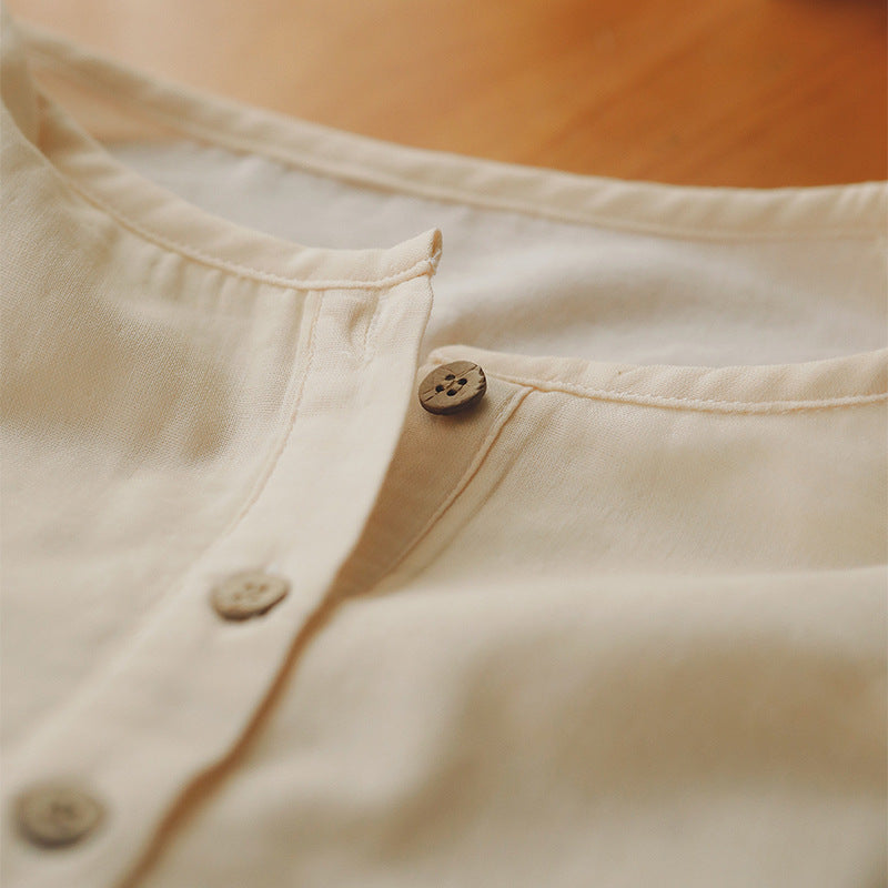 Pijama corto de gasa de algodón para hombre