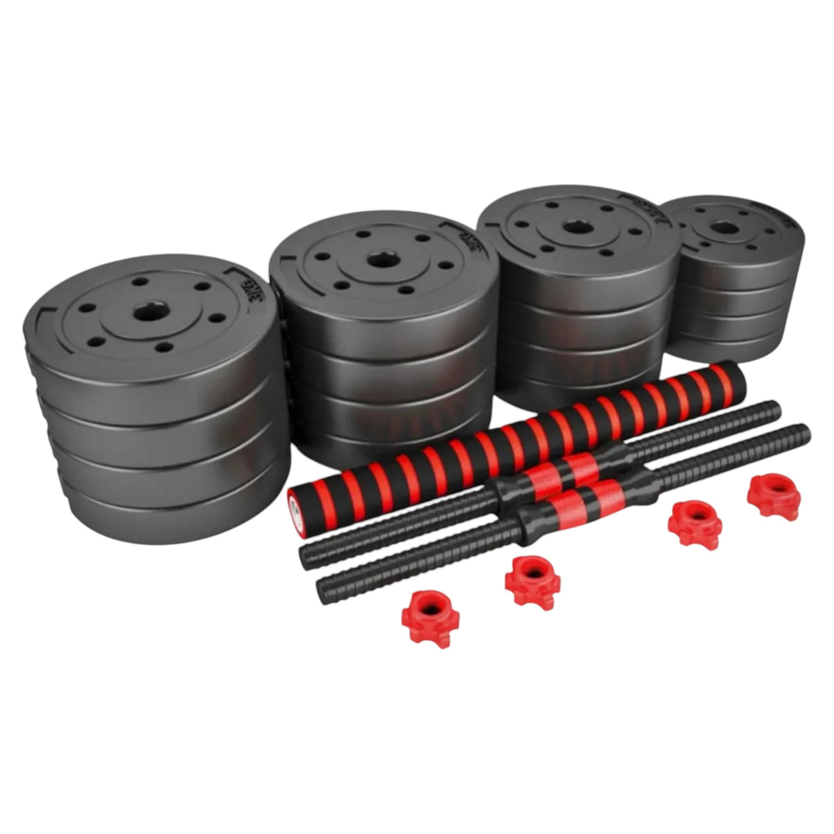Mancuernas ajustables 2 en 1 (convertibles en barra)