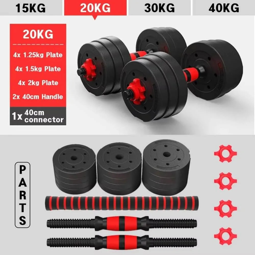 Mancuernas ajustables 3 en 1