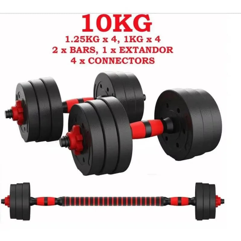 Mancuernas ajustables 3 en 1