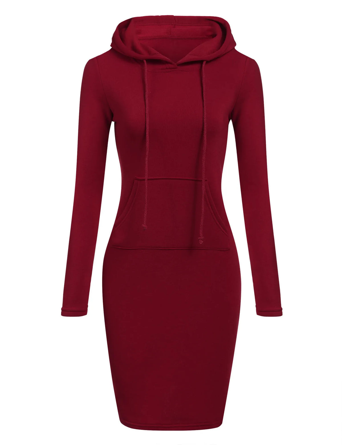 Vestido sudadera con capucha de manga larga