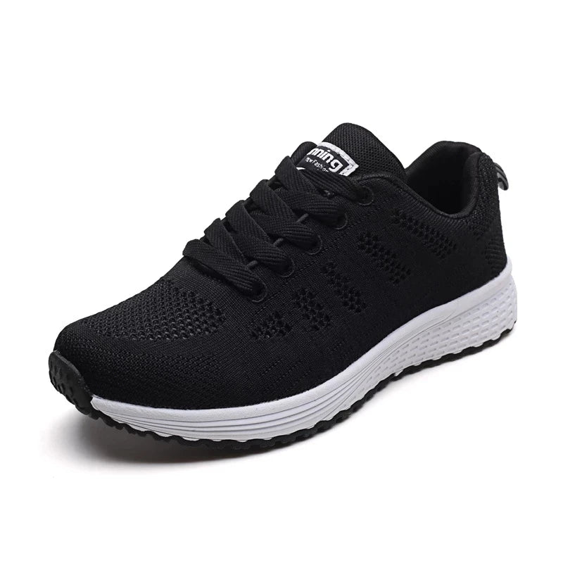 Zapatillas planas de malla transpirable para mujer