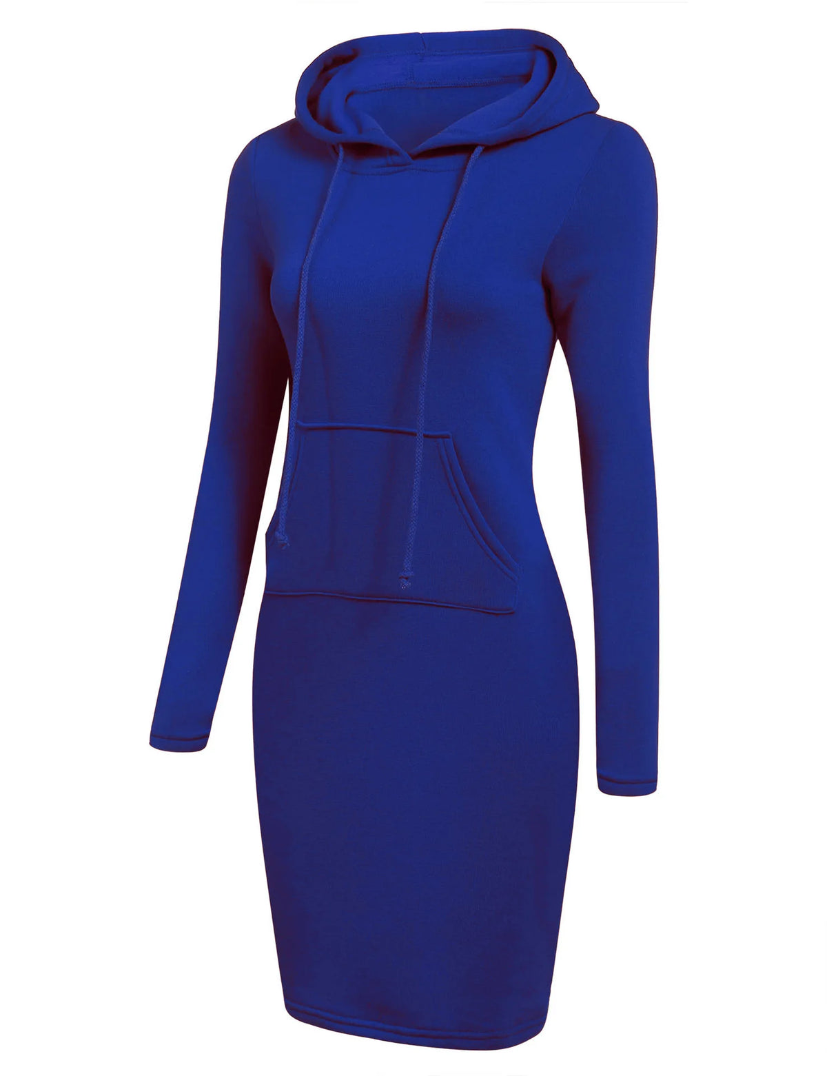 Vestido sudadera con capucha de manga larga