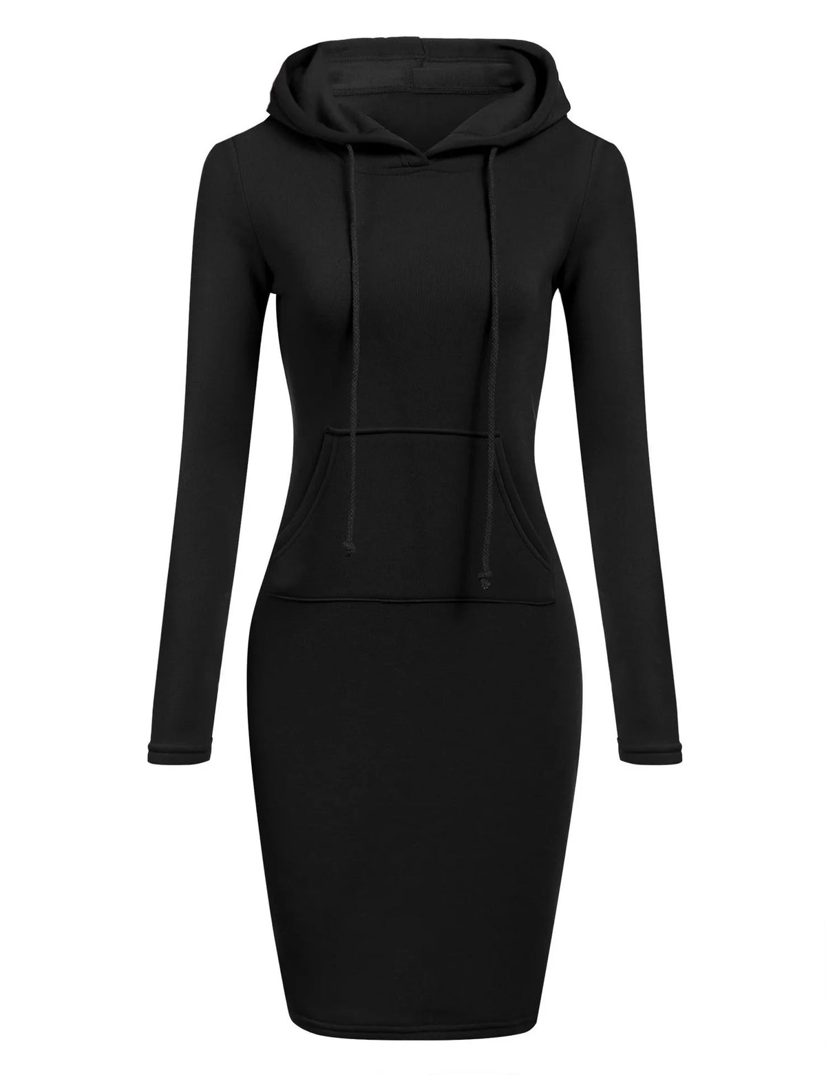 Vestido sudadera con capucha de manga larga
