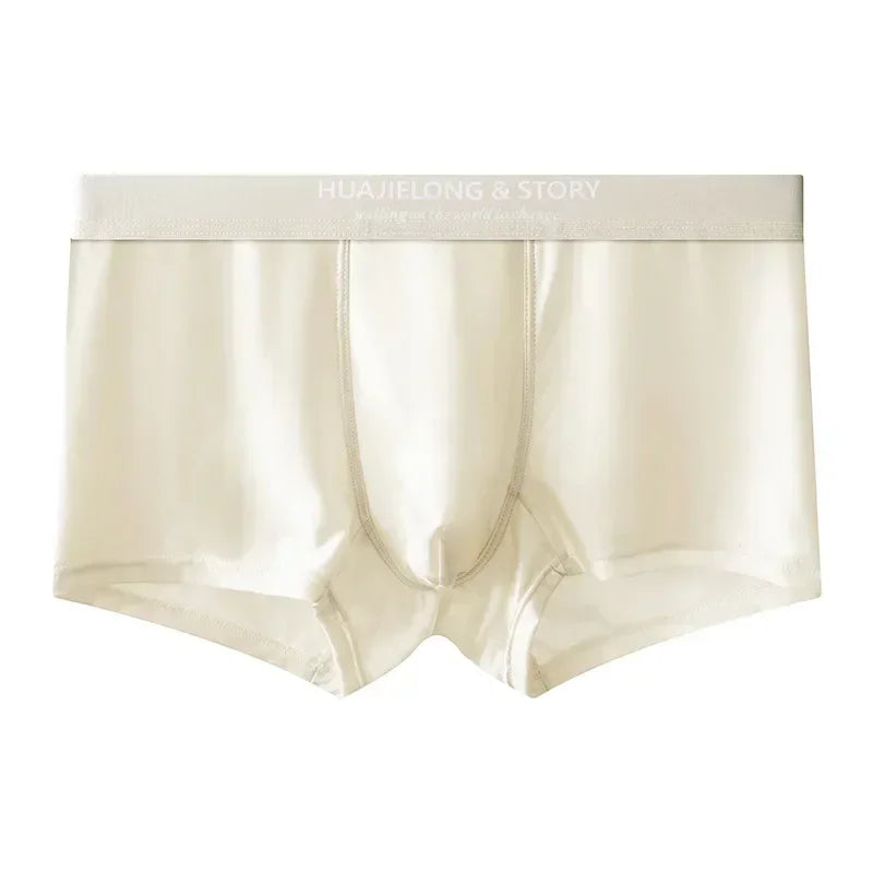 Calzoncillos bóxer de seda fría para hombre (1 o 3 uds)