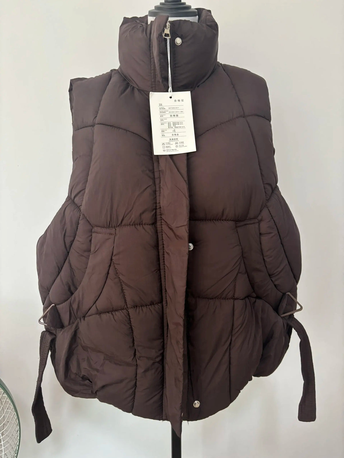 Chaleco acolchado cálido para mujer (tallas grandes)