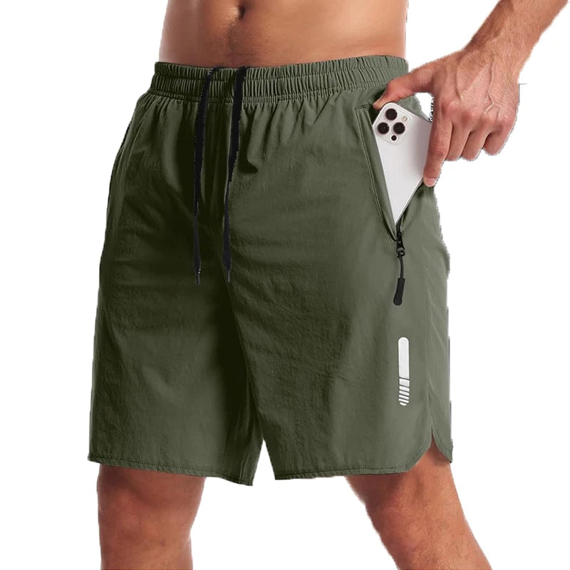 Pantalón corto deportivo elástico para hombre