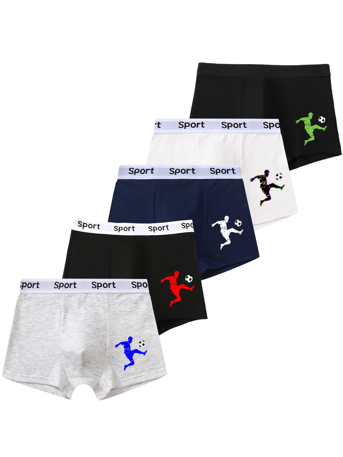 Pack de 5 calzoncillos para niño (8-14 años)