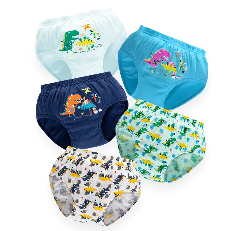 Pack de 5 calzoncillos infantiles de dinosaurios