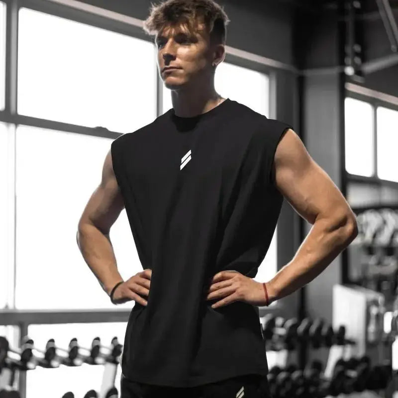 Camiseta de tirantes deportiva transpirable para hombre