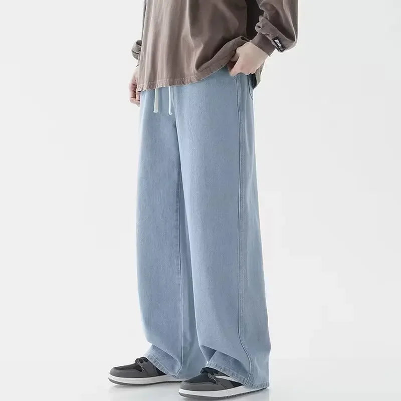 Vaqueros baggy de pierna ancha para hombre