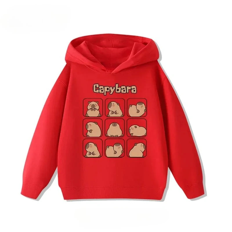 Sudadera infantil con capucha de capibara