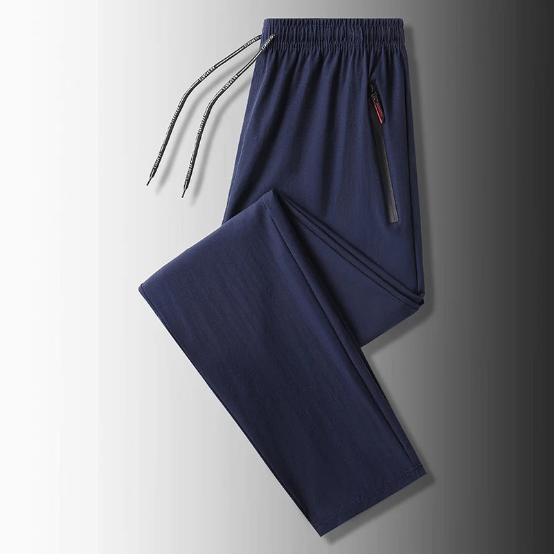 Pantalón recto tobillero informal para hombre