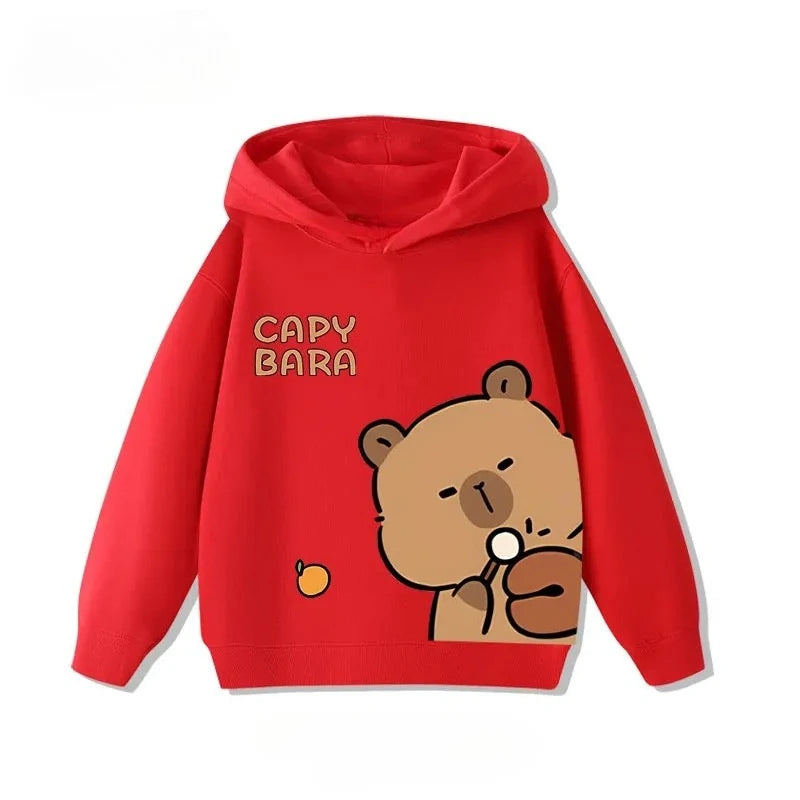 Sudadera infantil con capucha de capibara