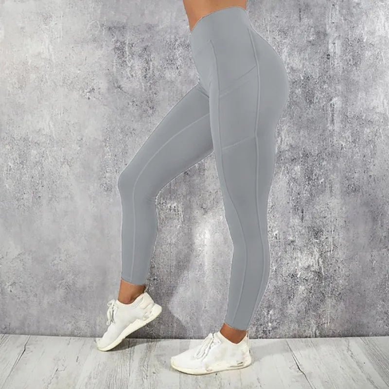 Leggings deportivos de cintura alta con bolsillos