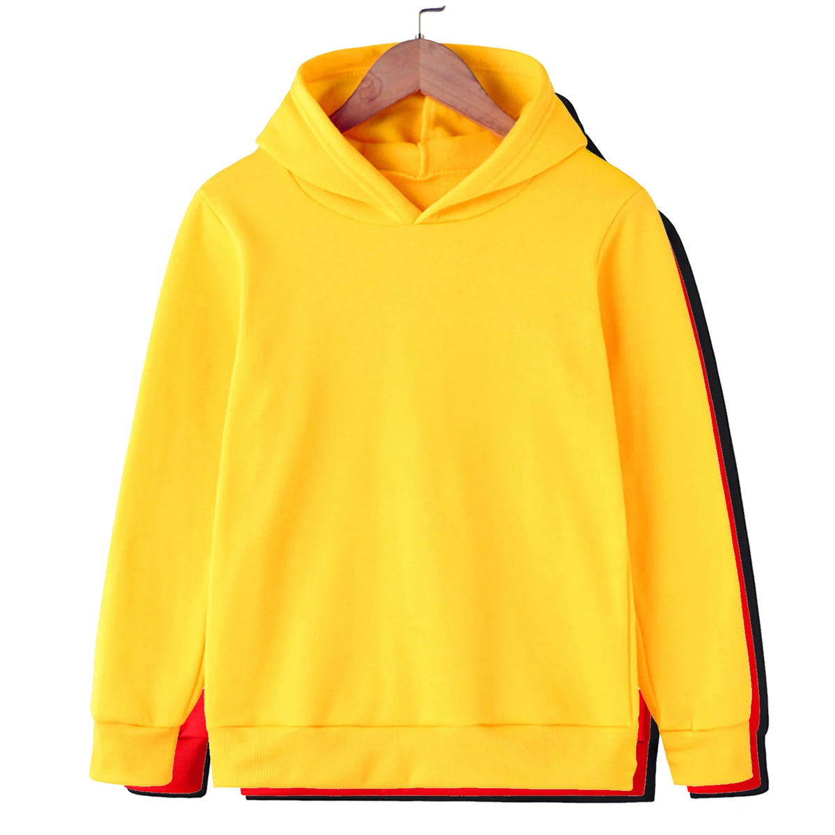 Sudadera infantil con capucha lisa
