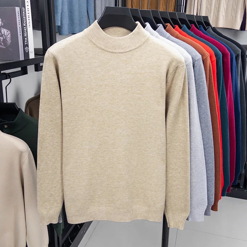 Jersey de medio cuello alto para hombre