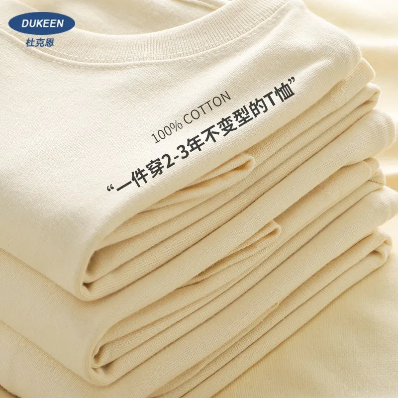 Camiseta oversize de algodón grueso para hombre