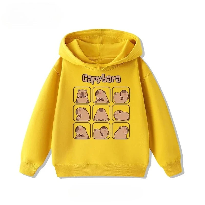 Sudadera infantil con capucha de capibara