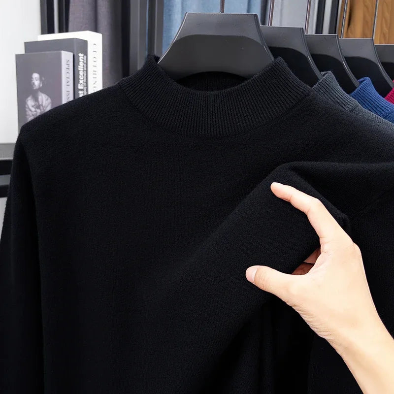 Jersey de medio cuello alto para hombre