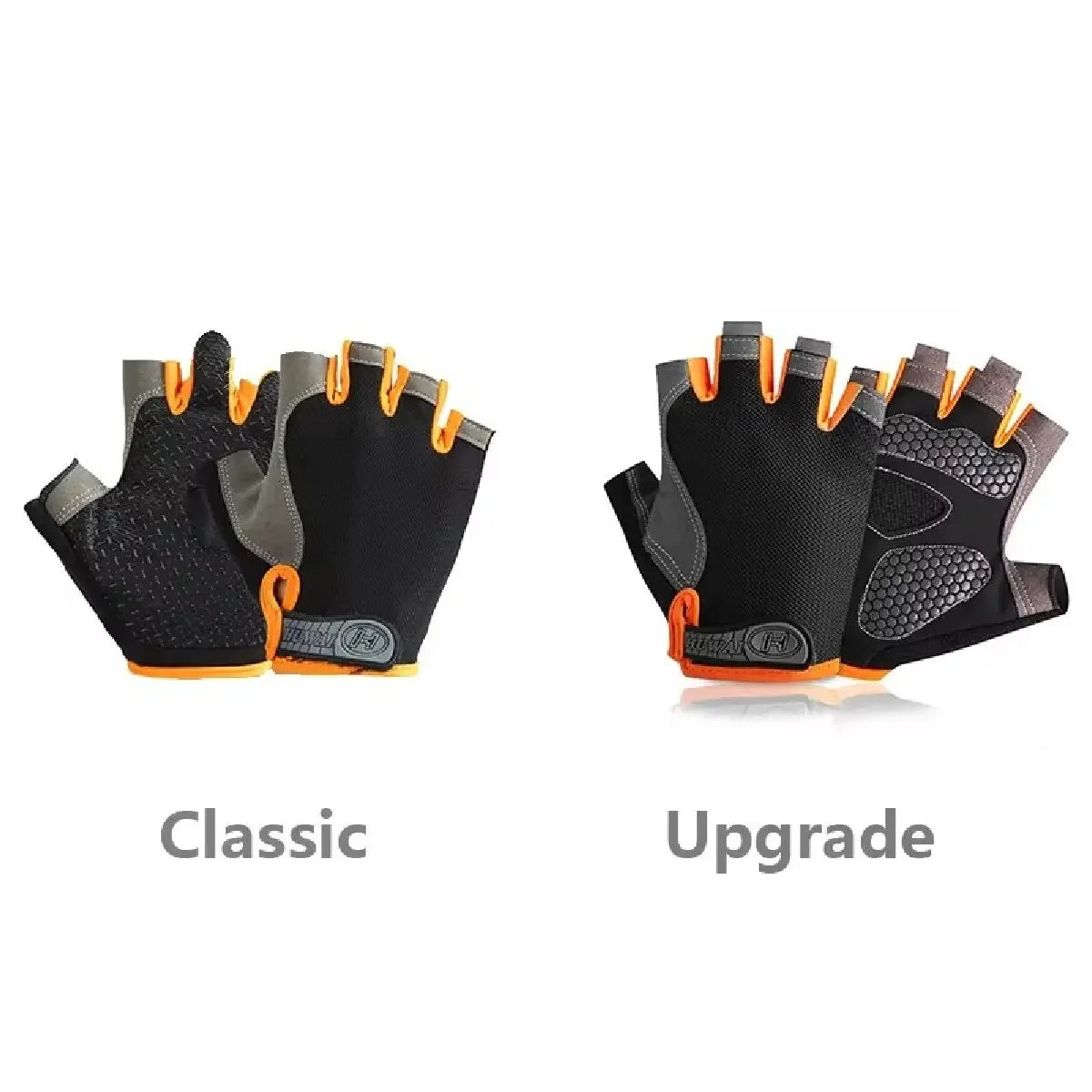 Guantes de gimnasio de medio dedo