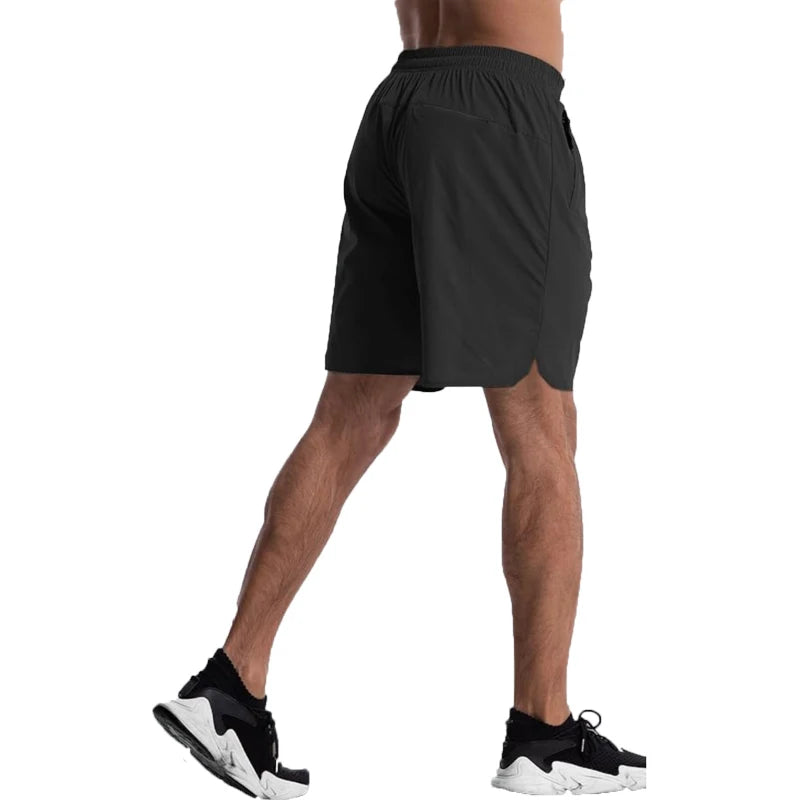 Pantalón corto deportivo elástico para hombre