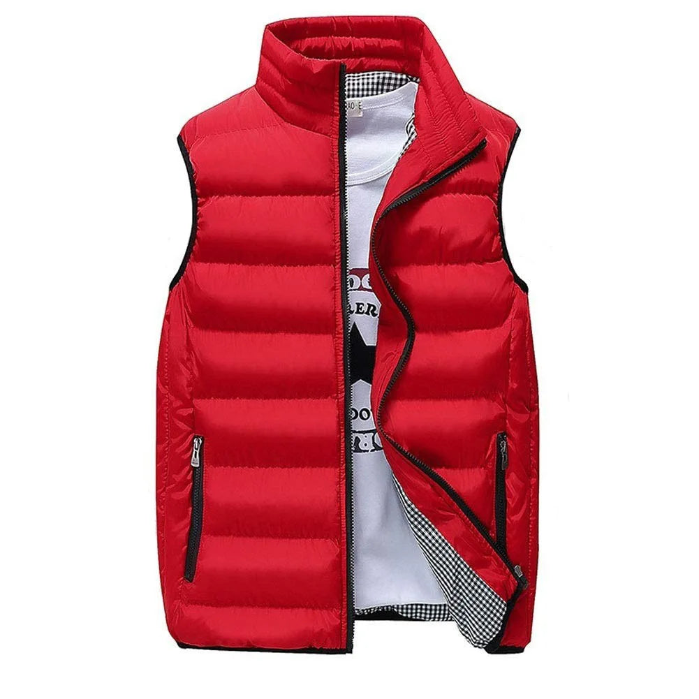 Chaleco cortavientos acolchado para hombre
