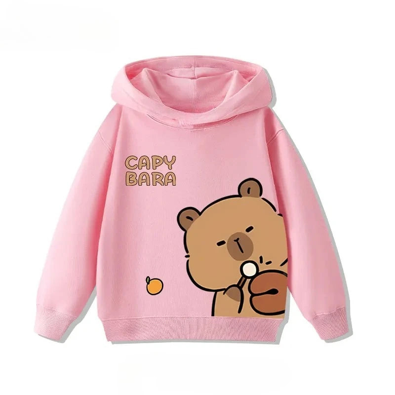 Sudadera infantil con capucha de capibara