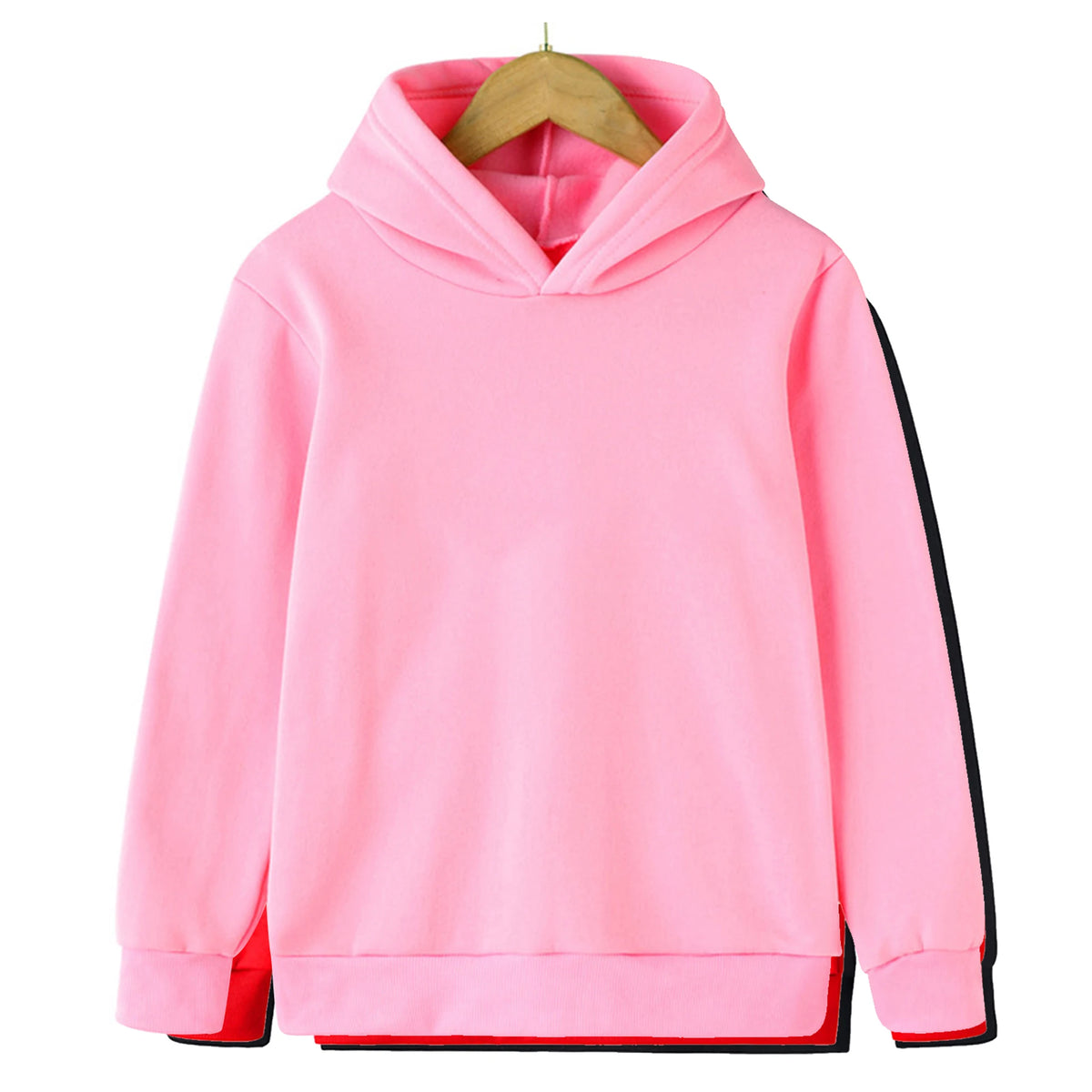 Sudadera infantil con capucha lisa