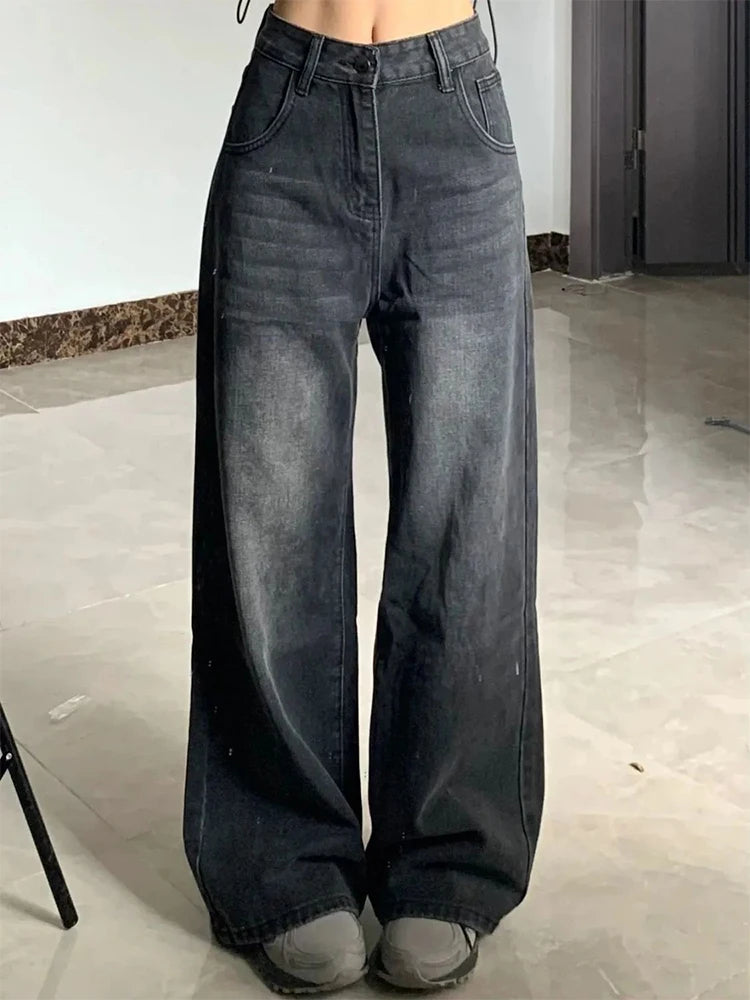 Vaquero baggy Gris lavado