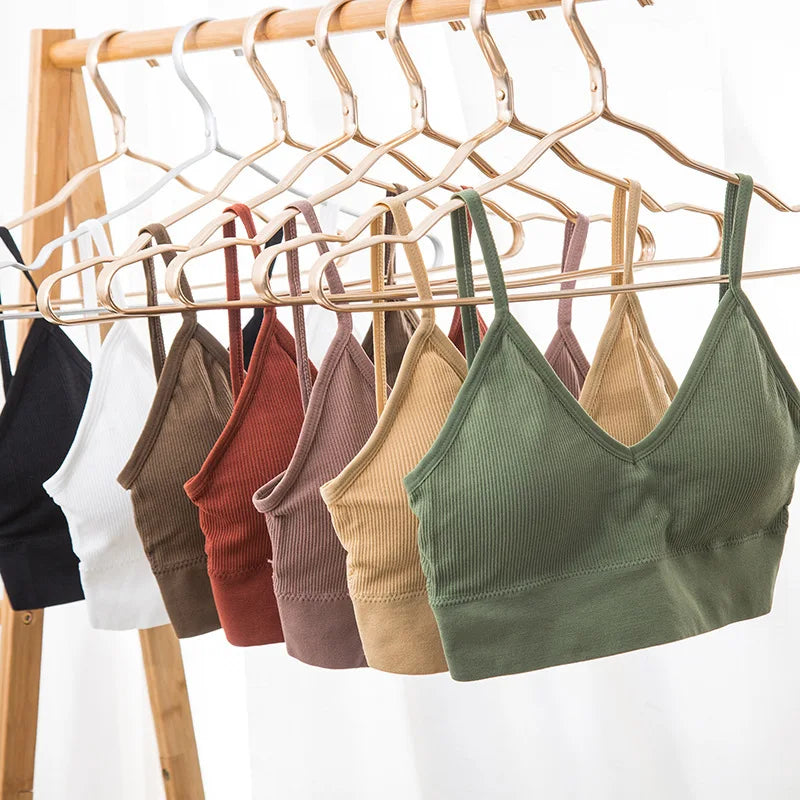 Pack de 4 sujetadores sin costuras de algodón