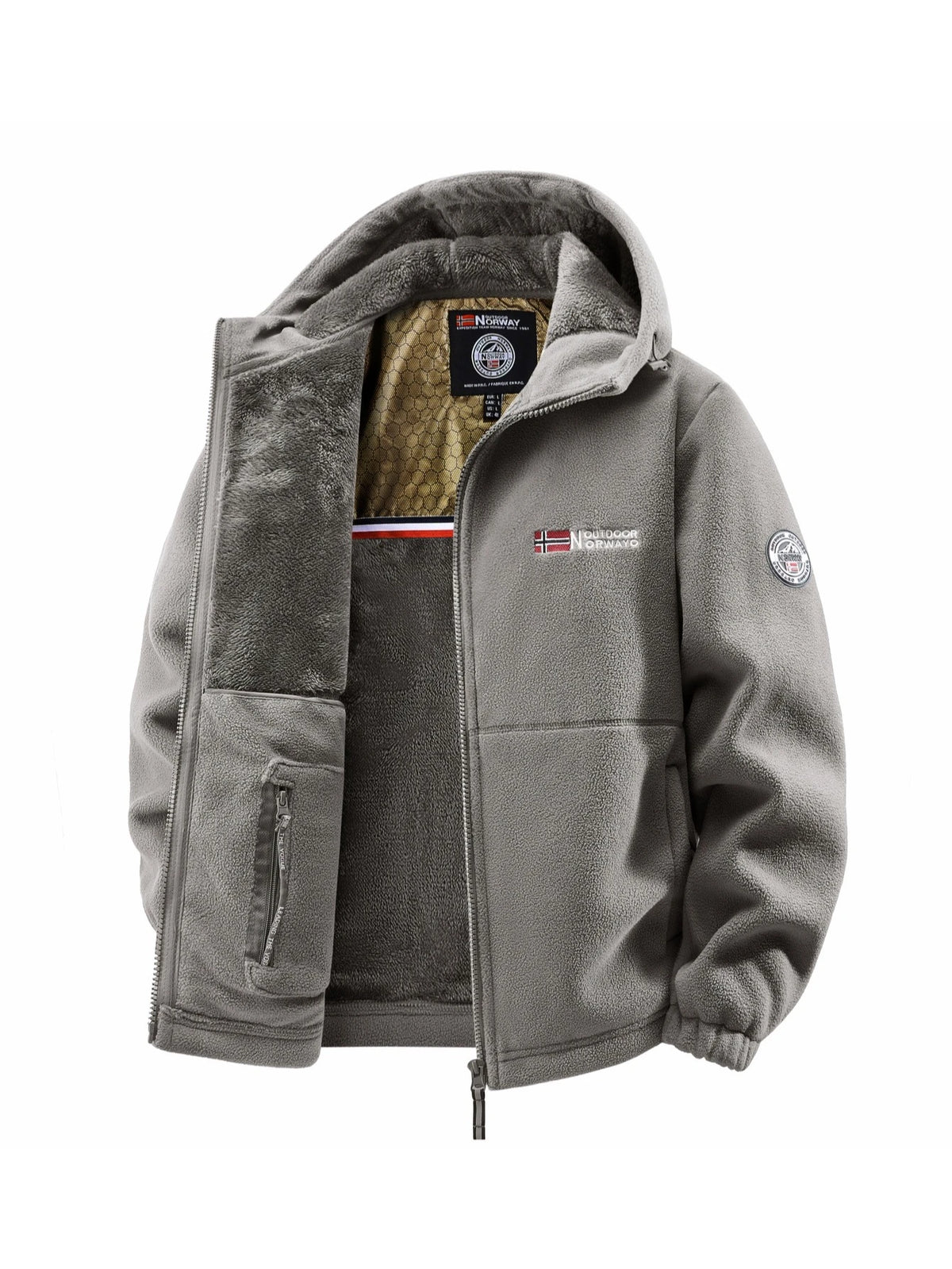 Chaqueta con capucha de otoño-invierno para hombre