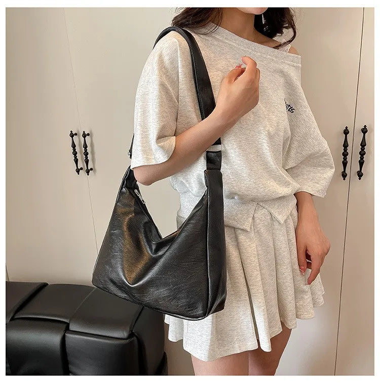 Bolso tote vintage de piel sintética
