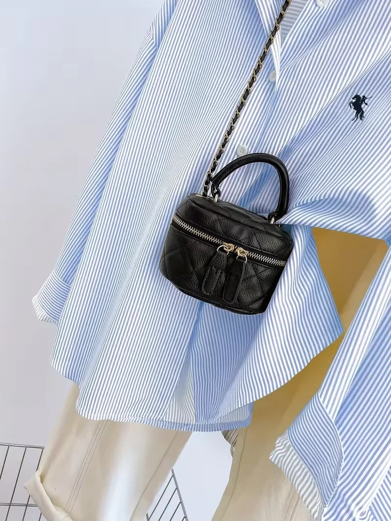 Blusa estampada con botones de manga larga
